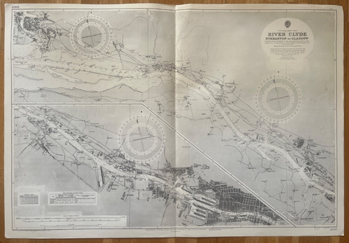 1914 vintage map - (1957),