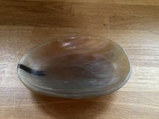 Vintage Natural Polished Horn Soap or Trinket Dish
