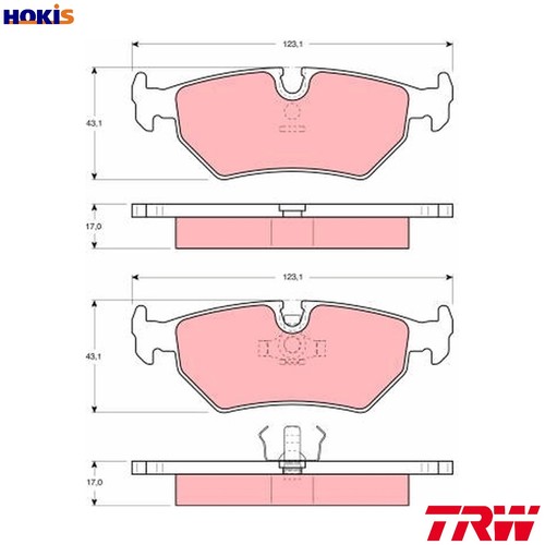 Brake pad set - brake,