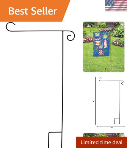 Wrought iron garden flag - wrought,