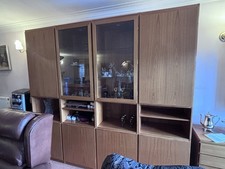 Danish Mid Century Scan-Flex Teak Wall Units/ Cabinets/Drawers Omann C 1970