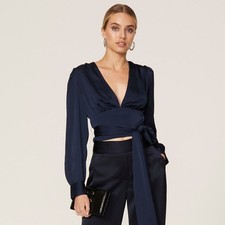 Marissa Webb Satin Tie Waist