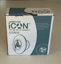 **NEW** Airflow iCON 15 Extractor Fan Mains 100mm & Pull timer module