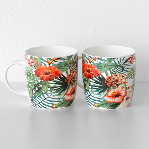 Set floral jungle - of, barrel