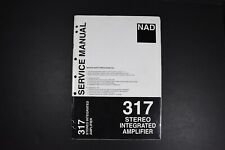NAD 317 Stereo Integrated Amplifier Service Manual - Original