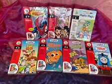 Bundle Of 7 Leapfrog Leappad Interactive Books And Cartridges In Display Cases