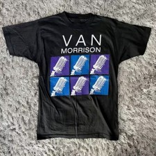 Van Morrison 1990 Tour Gift For Fan Black Size S to 5XL Gift Shirt QQ11