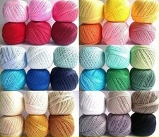 Mercerized Crochet Cotton Ball Yarn Size 10 30g Embroidery Tatting Thread 200m