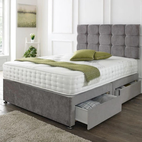 Orthopedic divan bed set plush - set,