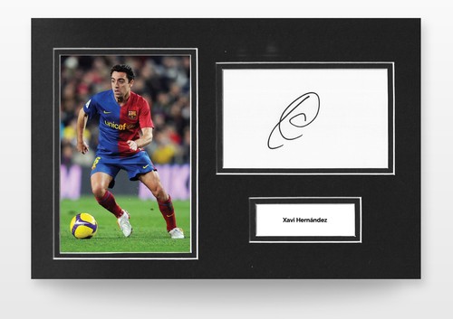 Xavi signed 12x8 - xavi,