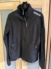 Superdry Large Pop 3 Zip Arctic Windcheater Jacket - black