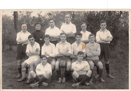 Postcard football team - postcard,