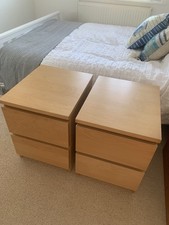 2 IKEA Malm Bedside Cabinets