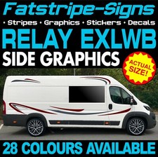 to fit CITROEN RELAY L4 EXLWB GRAPHICS STICKERS STRIPES DAY VAN CAMPER MOTORHOME