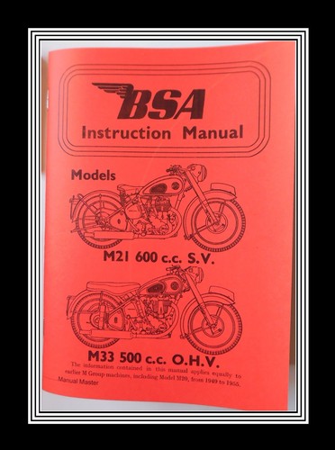 Bsa models m21 600cc - bsa, &