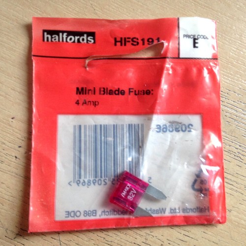 Halfords mini blade fuses - halfords,
