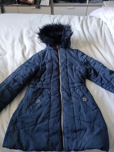 Girls puffer coat - with, hood