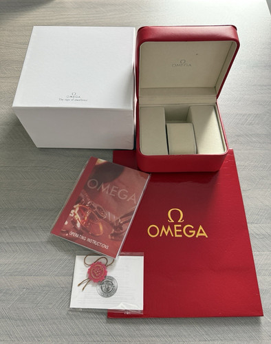Omega red single watch - red,