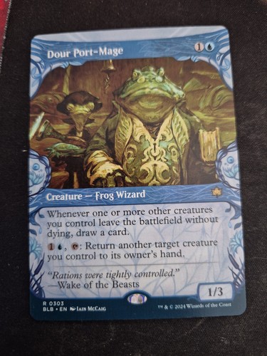 Mtg dour port mage - port-mage, (showcase)