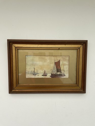 Antique water colour painting - water,