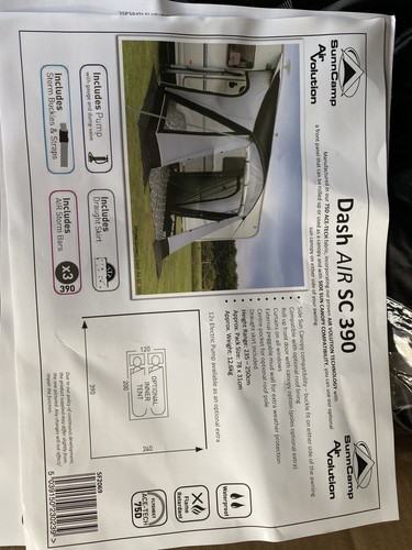 Sunncamp dash 390 air - dash,