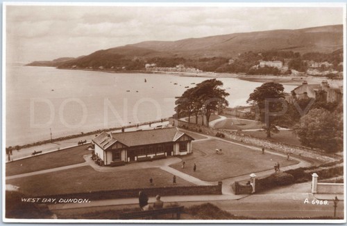 Dunoon rppc vintage postcard - dunoon,