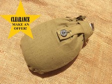ORIGINAL cover 24, green linen,  WW2 canteen cover.  Red Army.