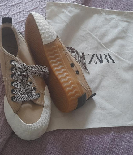 Size zara shoes beige - 4,