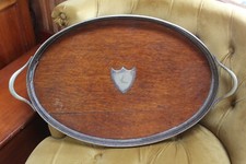 Antique Silver Plated & Wooden