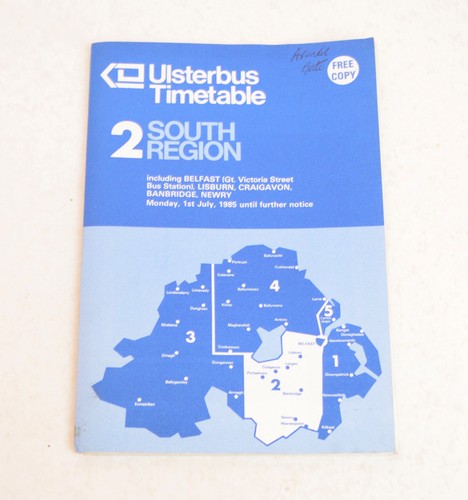 Bus coach timetable ulsterbus - timetable,