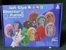 Soft Glue Dinosaur Pairing Toy-Play And Learn Early-Colours Shapes EM259