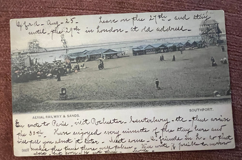 Antique postcard southport - antique,