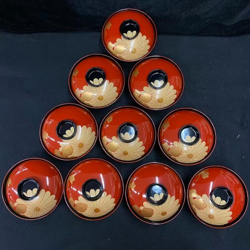 Wajima lacquer bowl set with - set,