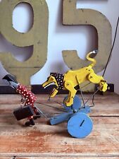 Vintage Folk Art Push Pull Toy 