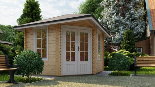 Corner cabin 3mx3m 40mm - 40mm, free