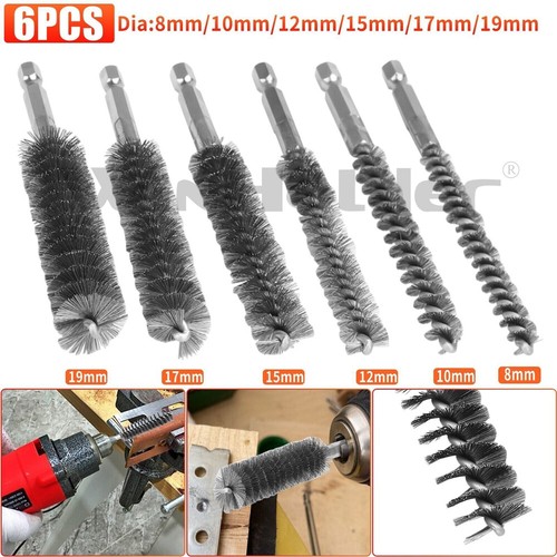 Stainless steel wire brush - 6x,