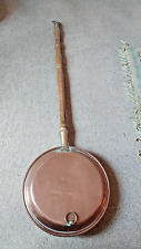 COPPER WARMING BED PAN WOODEN HANDLE PLEASE SEE PHOTOS