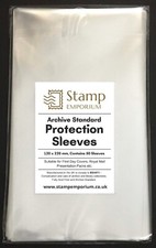 Royal Mail PRESENTATION PACK / FIRST DAY COVER Protective Sleeves, ARCHIVE STD