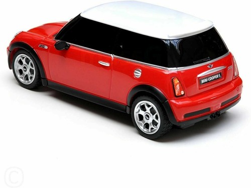 Mini cooper red white - white, 1:24