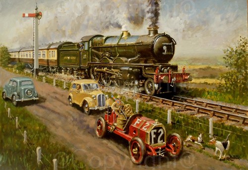 Racing the train - racing, gwr