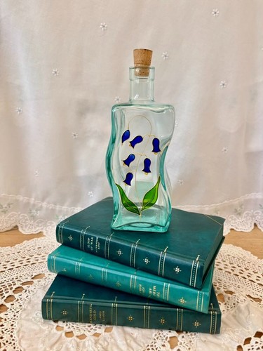 Vintage hand painted bluebell - hand,
