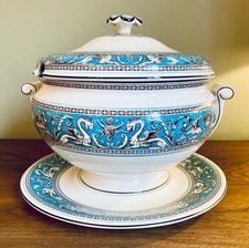 Wedgewood Florentine Turquoise Soup Tureen