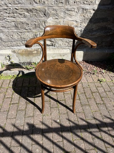 Vintage bentwood desk - , chair
