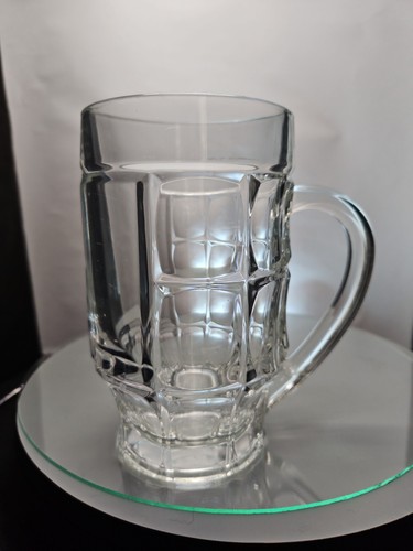 Glass tankard half litre made