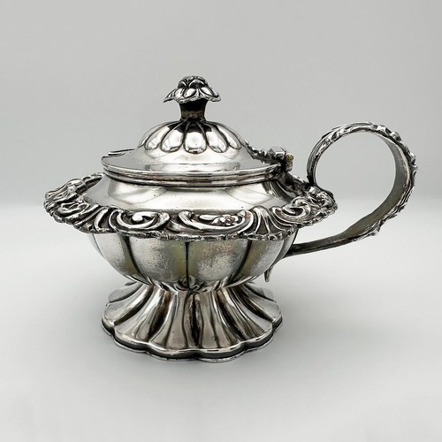 Antique mustard pot old - pot,