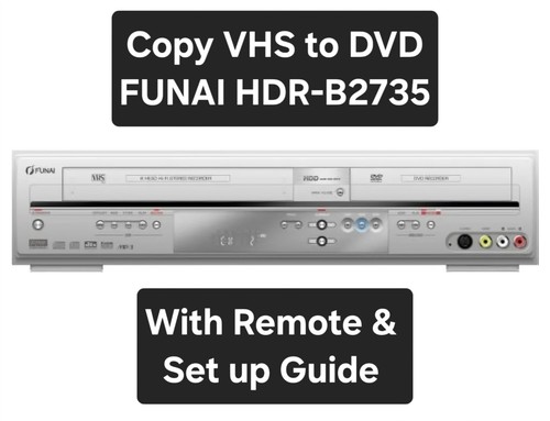 Funai hdrb2735 vhs - vhs, dvd