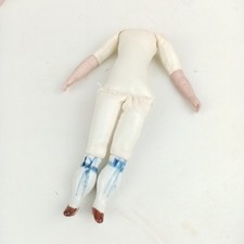 Antique wax cloth doll body
