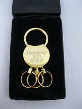 Hennessy XO 888 Cognac Keychain Gold Color Key Ring Holder Promo Brand New Box