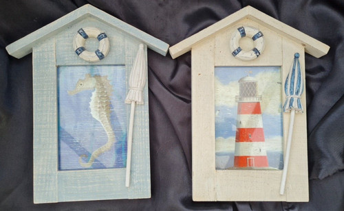 Wooden picture frame beach - wooden,