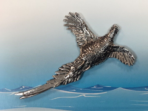 Springing pheasant silver - springing,